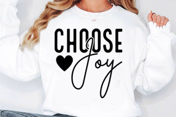 Choose Joy Svg, Christian Svg: A Design for Uplifting Embroidery