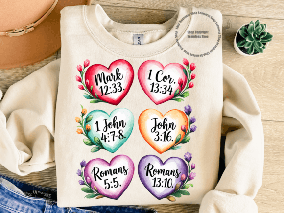 Christian Love Quotes for T-Shirt Designs and Graphics