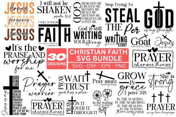 Christian SVG Bundle: A Versatile Scripture Design