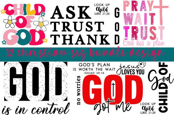 Christian SVG Bundle: Perfect for T-Shirt Designs and Graphics