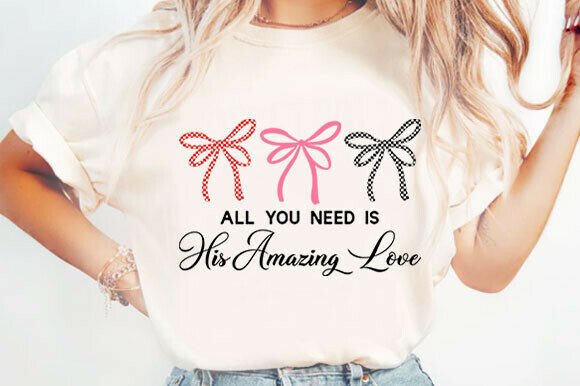 Christian Valentine's Design SVG for T-Shirt Graphics