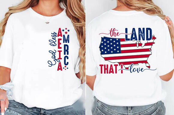 God Bless America Svg, Christian SVG for T-Shirt Designs & Graphics