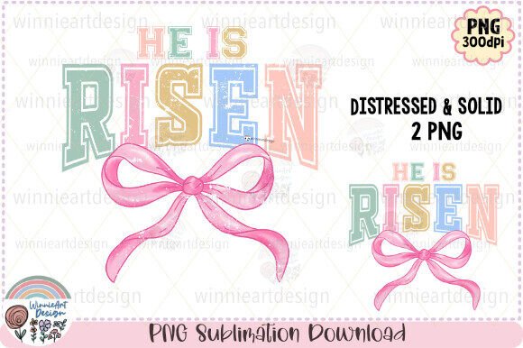He is Risen Easter Christian Coquette: T-Shirt Graphics for Local Brands