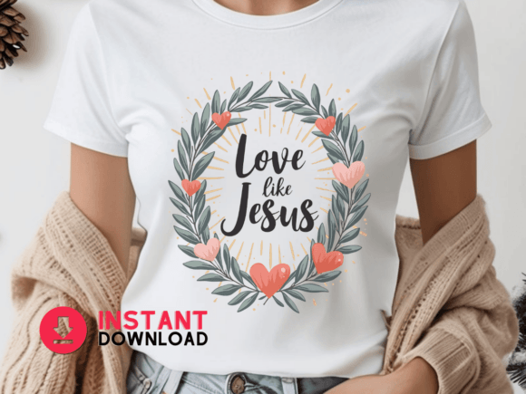 Love Like Jesus Valentine T-Shirt Designs for Graphics