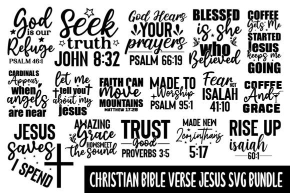 Review: 16 Christian Bible Verse SVG PNG Bundle