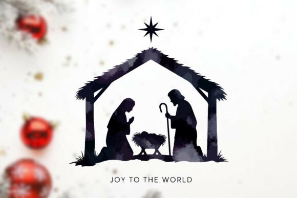 Review: Silhouette of Mary, Joseph, and Baby Jesus Graphics